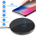 Ultra-Slim 5W Wireless Charging Pad – Qi-Certified & Case-Friendly for iPhone & Qi Devices