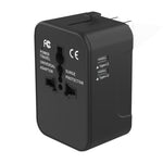 All-in-One Worldwide Travel Adapter – Universal Power Plug with 2 USB Ports for Global Travel