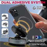 Upgraded Magnetic Car Mount – 360° Rotating Vacuum Suction Phone Holder with 20 Powerful Magnets