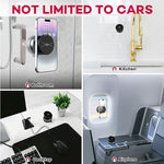 Upgraded Magnetic Car Mount – 360° Rotating Vacuum Suction Phone Holder with 20 Powerful Magnets