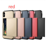 Protective Phone Case with Built-In Card Slot – Durable Dual Layer Shockproof Mobile Cover