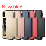 Protective Phone Case with Built-In Card Slot – Durable Dual Layer Shockproof Mobile Cover